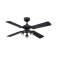 Westinghouse Princess Euro 105 cm Ceiling Fan  Brushed Gun Metal, Black/Applewood Blades, 3 Spot Lights 73061