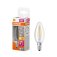 Osram LED Star+ 4W E14 SES Clear Filament Candle Bulb  3 Step Dimmable 2700K