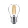 Philips LED Golfball Bulb 6.5W E27 2700K | Classic Vintage Filament  60W Replacement