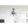 Westinghouse Arius 132cm Ceiling Fan Chrome Finish with Reversible White/Black Blades & Opal Glass 72559
