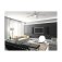 Westinghouse Bendan LED Ceiling Fan 132cm Satin Chrome Finish, Silver Blades, Opal Frosted Glass Light 72069
