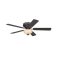 Westinghouse Everett 132cm Indoor Ceiling Fan  Espresso Finish, Reversible Blades, Scavo Glass Bowl 72154