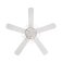 Westinghouse Barnett 122cm Ceiling Fan  White with Reversible Blades, LED & Cage Shade 72209