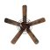 Westinghouse Barnett 122cm Indoor Ceiling Fan  Barnwood Finish with Reversible Blades & Cage Shade 72205