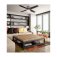 Westinghouse Oscar 122cm Indoor Ceiling Fan  Brushed Nickel, Reversible Wengue/Graphite Blades, Opal Frosted Glass Light 72211
