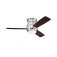 Westinghouse Halley 122cm Ceiling Fan  Brushed Nickel, Reversible Blades, Opal Glass 72181