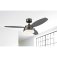 Westinghouse Alloy 105cm Ceiling Fan  Reversible Black/Graphite Blades, Opal Glass 78764