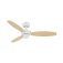 Westinghouse Jet II 105m Indoor Ceiling Fan White Finish Reversible Blades (White/Light Maple) 78261