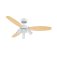 Westinghouse Jet Plus 105cm Ceiling Fan  Brushed Nickel with Spotlights & Reversible Wengue/Silver Blades 78703