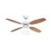 Westinghouse Capitol 105cm Indoor Ceiling Fan  White Finish, Reversible Blades (White/Beech), Opal Frosted Glass 78708