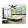 Westinghouse Capitol 105cm Indoor Ceiling Fan   with Reversible Graphite/Black Blades & Opal Frosted Glass 78709
