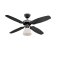 Westinghouse Capitol 105cm Indoor Ceiling Fan   with Reversible Graphite/Black Blades & Opal Frosted Glass 78709