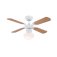 Westinghouse Portland Ambiance 90cm Ceiling Fan White/Beech Blades & Opal Glass Light 78710