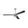 Westinghouse Mountain Gale 132cm Indoor/Outdoor Ceiling Fan Silver & Black ABS Blades 72422