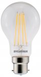 Sylvania ToLEDo 7w 240v B22 2700K Warm White Retro Clear Vintage GLS 0029548 - Pack of 4