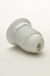Jeani Edison Screw A42W 10mm Entry Lamp Holder Table Lamp E27 Large Screw ES Bulb White Plastic