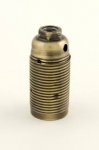 Jeani Small Edison Screw A103AB 10mm Entry Lamp Holder Table Lamp E14 ES Bulb Antique Brass